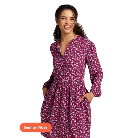 2/$25   Size 4 Sugarhill Brighton ModCloth Fluttering With Love Smock Dress - Picture 1 of 15